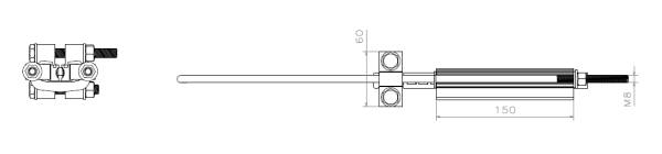شماتیک کلمپ انتهایی کابل روکشدار 70-50 (کد TTC70.1)